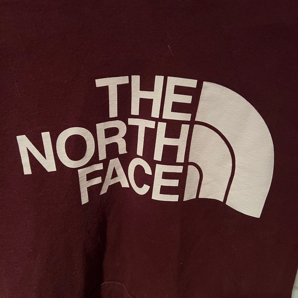 Maroon North Face hoodie, M - Picture 2 of 4